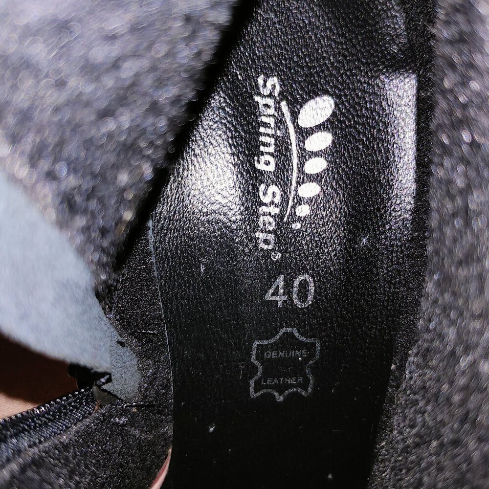 Spring Step Leather Ankle Booties, Size EU 40, Excellent Used Condition! (EUC) - Picture 7 of 7